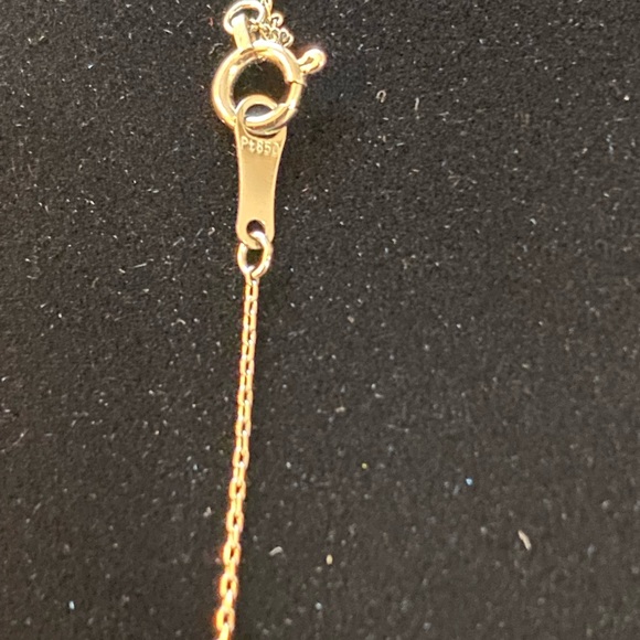 Vintage 950 Platinum natural Diamond Alhambra clover quatrefoil pendant & chain - Picture 8 of 11